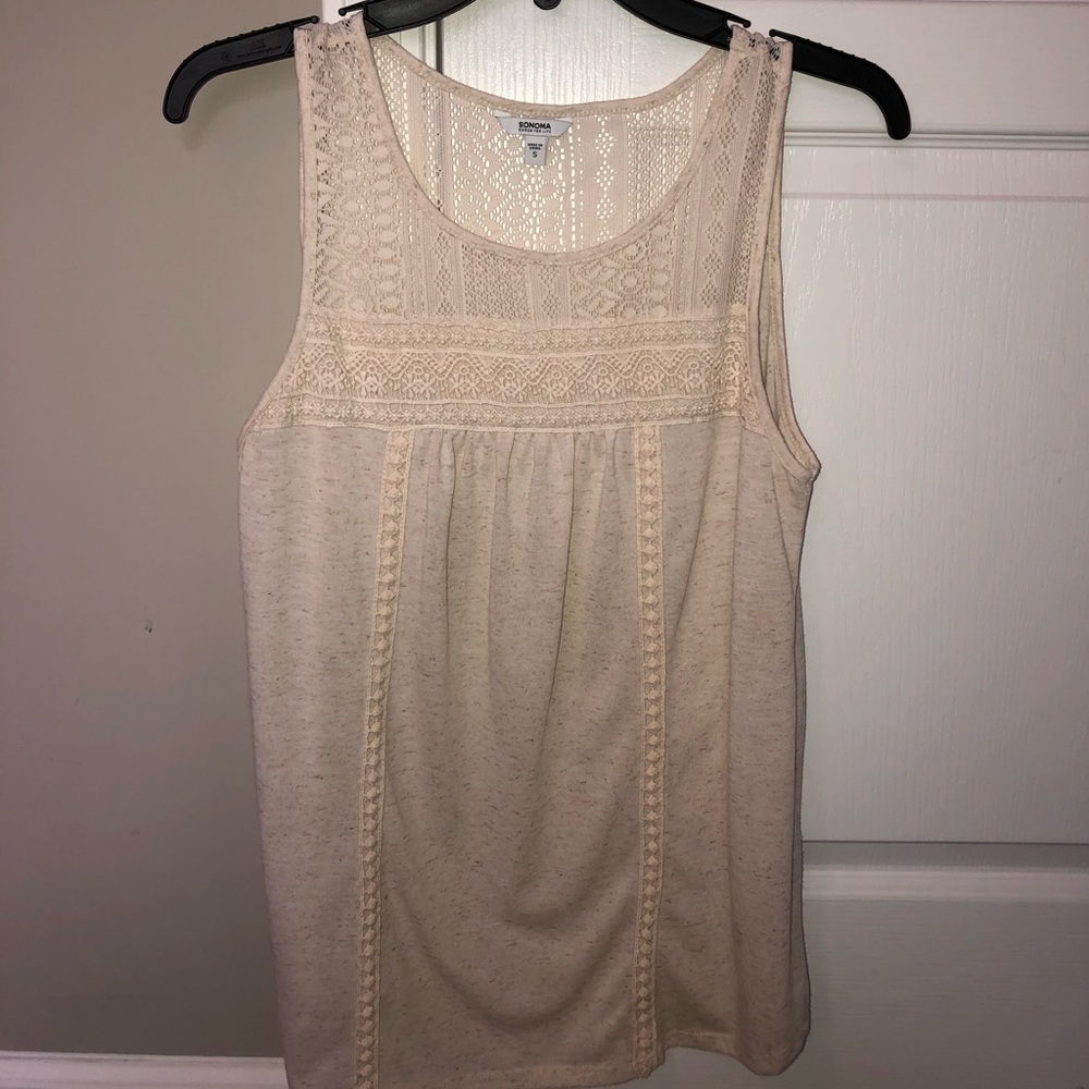 Cream Tank Top